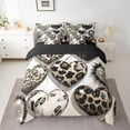 thumbnail image 3 of Homewish Valentine's Day 7-Piece King Bedding Set - Leopard Cheetah Print, 3 of 9