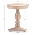 thumbnail image 3 of Powell Stanton Pedestal Accent Side Table, Natural, 3 of 8