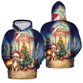 thumbnail image 3 of Merry Christmas Cocker Spaniel Santa Hat Xmas Tree Winter Holiday All Over Print 3D Hoodie Unisex Merch Hoodies Cockers Dog Lover Gifts - 01013, 3 of 6