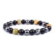 thumbnail image 1 of Pulseras de cuentas de ojo de tigre para hombres y mujeres, obsidiana negra Natural, hematita, protección de la salud magnética, joyería del alma, 1 of 4