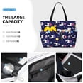 thumbnail image 2 of Wukai Lama in Space Print Zipper Bag,large Beach Tote Bag,Waterproof Sandproof Bag,Grocery and Picnic Tote Travel Bag, 2 of 5