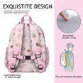 thumbnail image 5 of Pink Princess Pattern Backpack for School,Cute School Bag,Schoolbag with Adjustable Shoulder Straps & Padded Back,15.25"x11.5"x5.25", 5 of 5