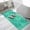 Green, variant on Blue Waves Washable Area Rugs for Living Room Bedroom, Large Non Slip Indoor Floor Carpet Absorbent Low Pile Seaside Summer Ocean Nautical Coastal Door Mat Rugs for Bathroom Entryway 47.2"x63"