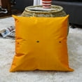 thumbnail image 2 of Handmade Eco-Friendly 16''x16'' Decorative Cushion Covers Solid Silk Yellow Indoor Pack Of 1, 2 of 4