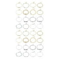 thumbnail image 4 of serony 12 Pieces Ankle Bracelets Creative Colour-fast Durable Comfortable Ankles Chains Exquisite Chic Girls Anklets for Dress Decor Type 4 Type 5 2Set, 4 of 6