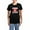 With Blue Strpe Pant, variant on - Zombie Hunter Women's Dark Pajamas - Women's Short Sleeve Print T-Shirt and Pants Dark Cotton Pajama Set