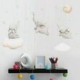thumbnail image 2 of Warm And Cute Dumbo Elephant Wall Sticker, Easy To Peel And Paste, PVC, Perfect For Children's Bedrooms And Parties, 25x48cm, 2 of 5