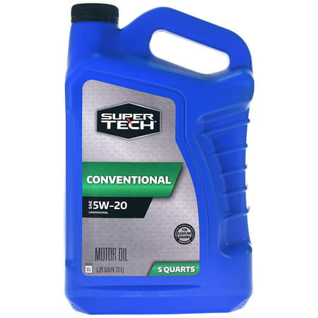 (6 Pack) SuperTech Conventional Motor Oil SAE 5W-20, 5 (Best 5w20 Conventional Oil)