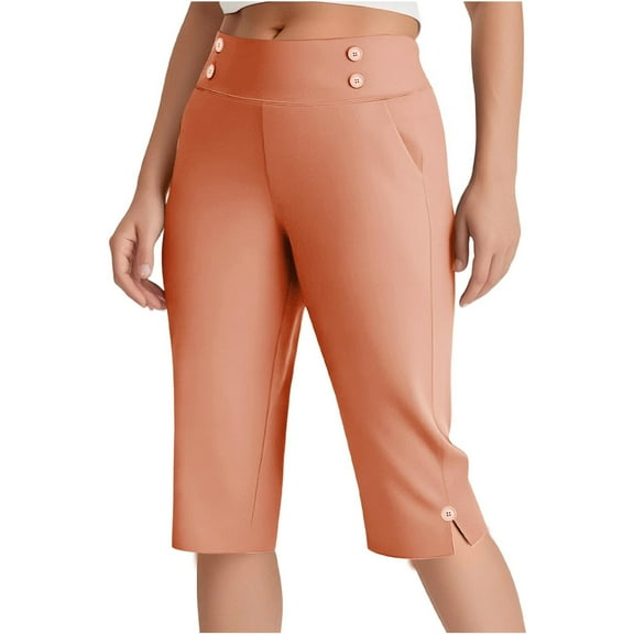 Inleife Capris for Women Oversized Drying Tight Elastic Comfortable Fitness Pants Yoga Pants Stretch