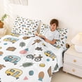 thumbnail image 3 of Erosebridal Kawaii Car Full Size Sheets 4-Piece for Boys Girls,Happy Camping Bed Sheets for Kids Teens,Super Cozy Room Decor, 3 of 5