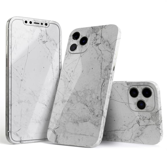 DesignSkinz Cracked Marble Surface Full-Body Skin Decal Wrap Cover for iPhone 16