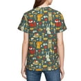 thumbnail image 5 of Fuzoiu Cute Animal Forest Print Youth Short Sleeve T-Shirt,Youth Dry-Fit Active Athletic T-Shirt,Short Sleeve Tops Tees for School, Sports, and Casual Wear, 5 of 6