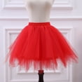 thumbnail image 4 of Falda de gasa de media longitud para adultos de talla grande de Europa y Estados Unidos, falda de color sin hueso, falda de ballet hinchada para actividades de rendimiento para mujer, 4 of 5