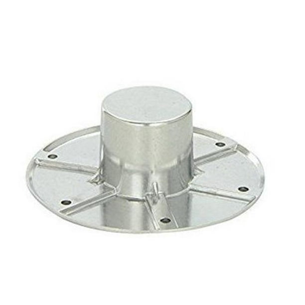 Pedestal Table Base Flush Mount, Black