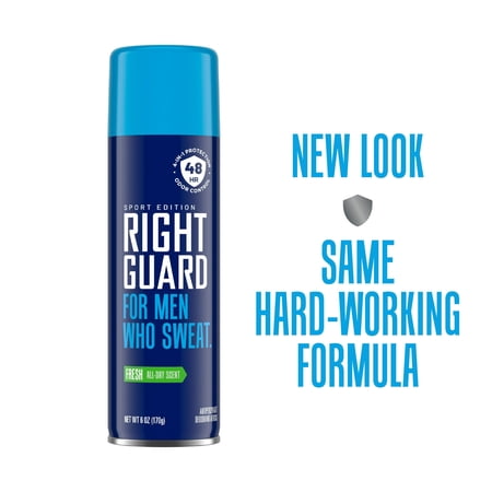 Right Guard Sport Antiperspirant & Deodorant Spray for Men, Fresh Scent, 6 oz. (4 Pack)