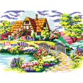 thumbnail image 1 of Cuadros Decorativos 11CT Adorno Costura Estampado Kit DIY Punto de Cruz (f027 Dream Home) Tmvgtek embutido en tela, 1 of 9