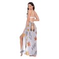 thumbnail image 3 of FORMRS Womens Beach Sarong Semi-Sheer Bikini Wrap Skirt Swimsuit Cover-ups, Brown Cartoon Bears, 3 of 7