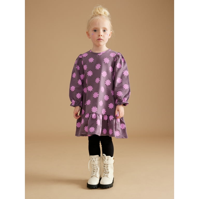 Little Star Organic Toddler and Kids Girls' Dress with Long