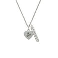 thumbnail image 2 of Delight Jewelry Silvertone Big Sister Heart Silvertone Forever Bar Charm Necklace, 23", 2 of 4