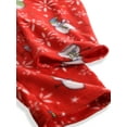 thumbnail image 4 of Ma Croix Mens Holiday Pattern Fuzzy Pajama Pants Fleece Brushed Sweatpants Sherpa Sleepwear, 4 of 5