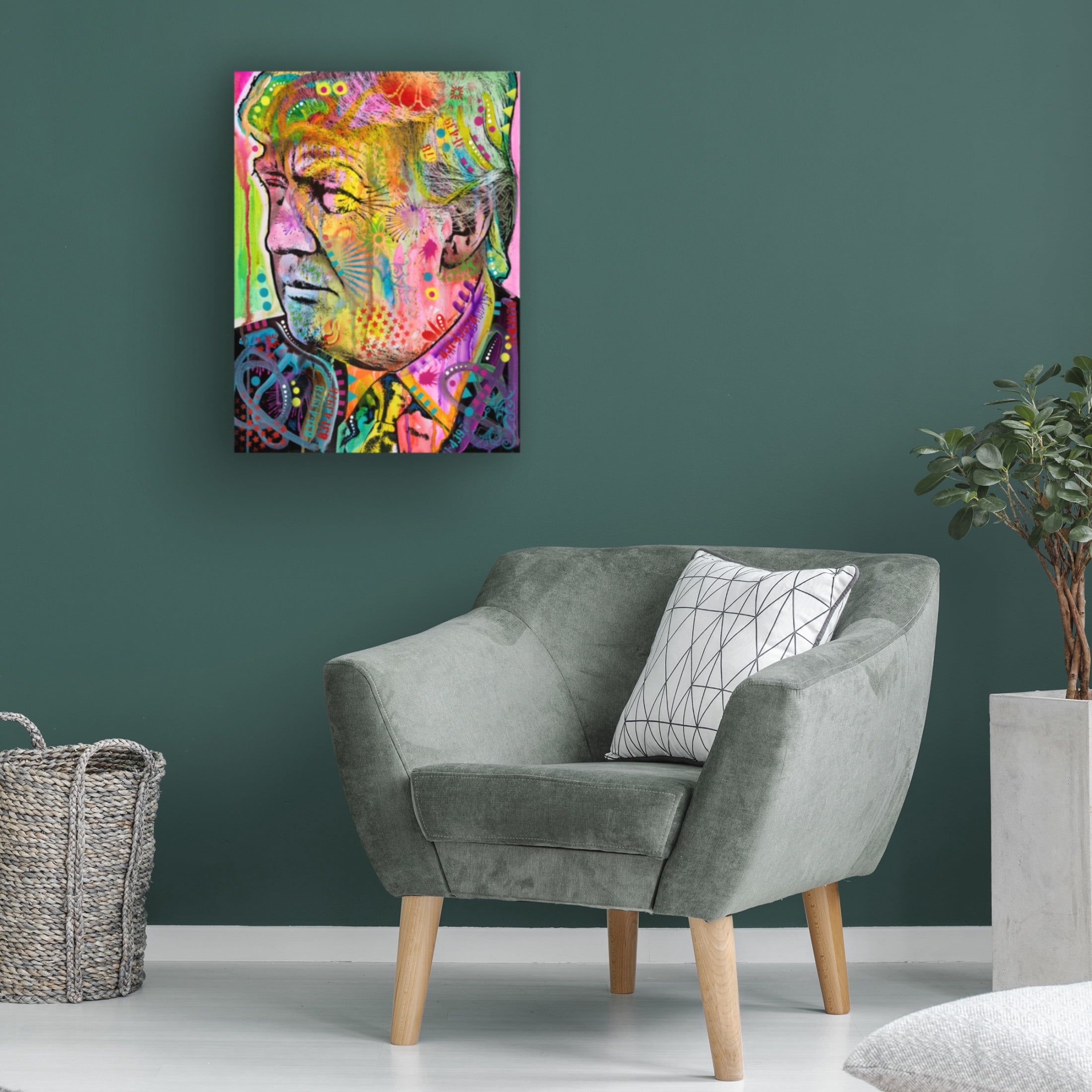 Canvas Wall Art - Dean Russo 'Donald' Wall Art for Living Room, Bedroom, or Office Décor by Trademark Fine Art - 18 x 24 Inches