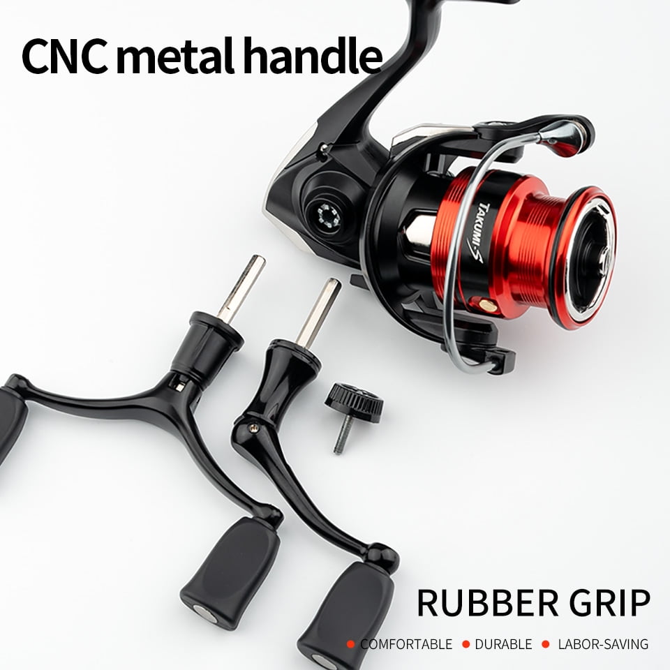 LINNHUE Fishing Reel LR1500 2500 1000-4000 Spinning Reel Deep Shallow Spool Metal Double Grip  Lure Reel Fishing Accessory