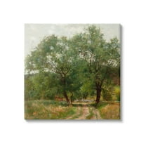 Stupell Industries Dirt Road Path Trees Rural Detailed Painting Canvas Wall Art, 36 x 36, Design by Alpenglow Workshop
