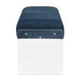 thumbnail image 4 of ACME Marah Bench in Teal & Clear Acrylic, 4 of 5
