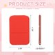 thumbnail image 2 of Espejo de bolsillo rectangular pequeño Uxcell para bolso, espejo compacto de maquillaje de 4.33 x 2.76 pulgadas con funda de cuero, espejo de viaje de mano para mujeres, niñas, bolso, regalo (Rojo), 2 of 7