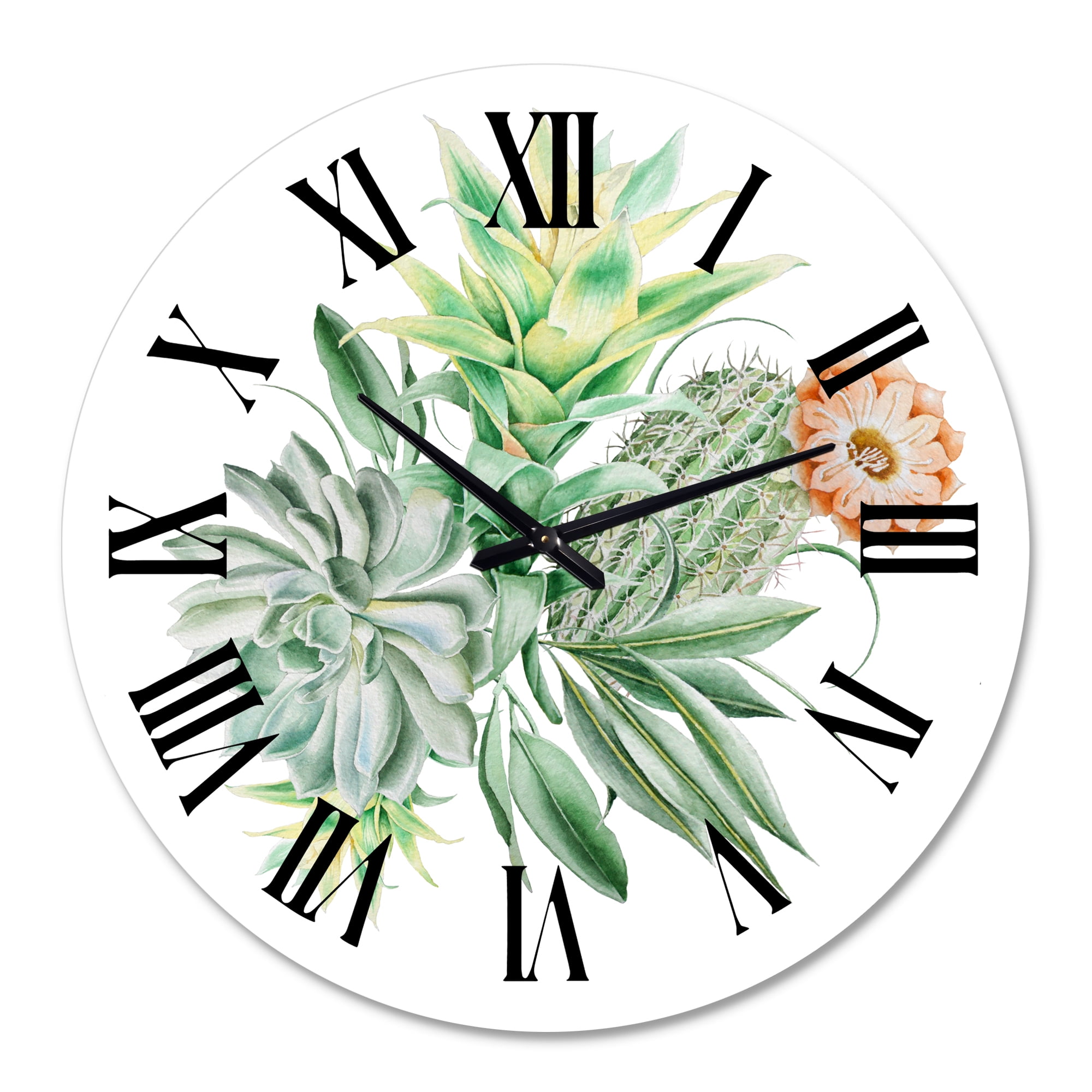 Designart 1 in Quartz Traditional Wall Clock