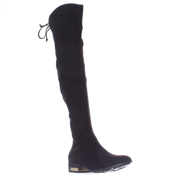 over the knee tie boots