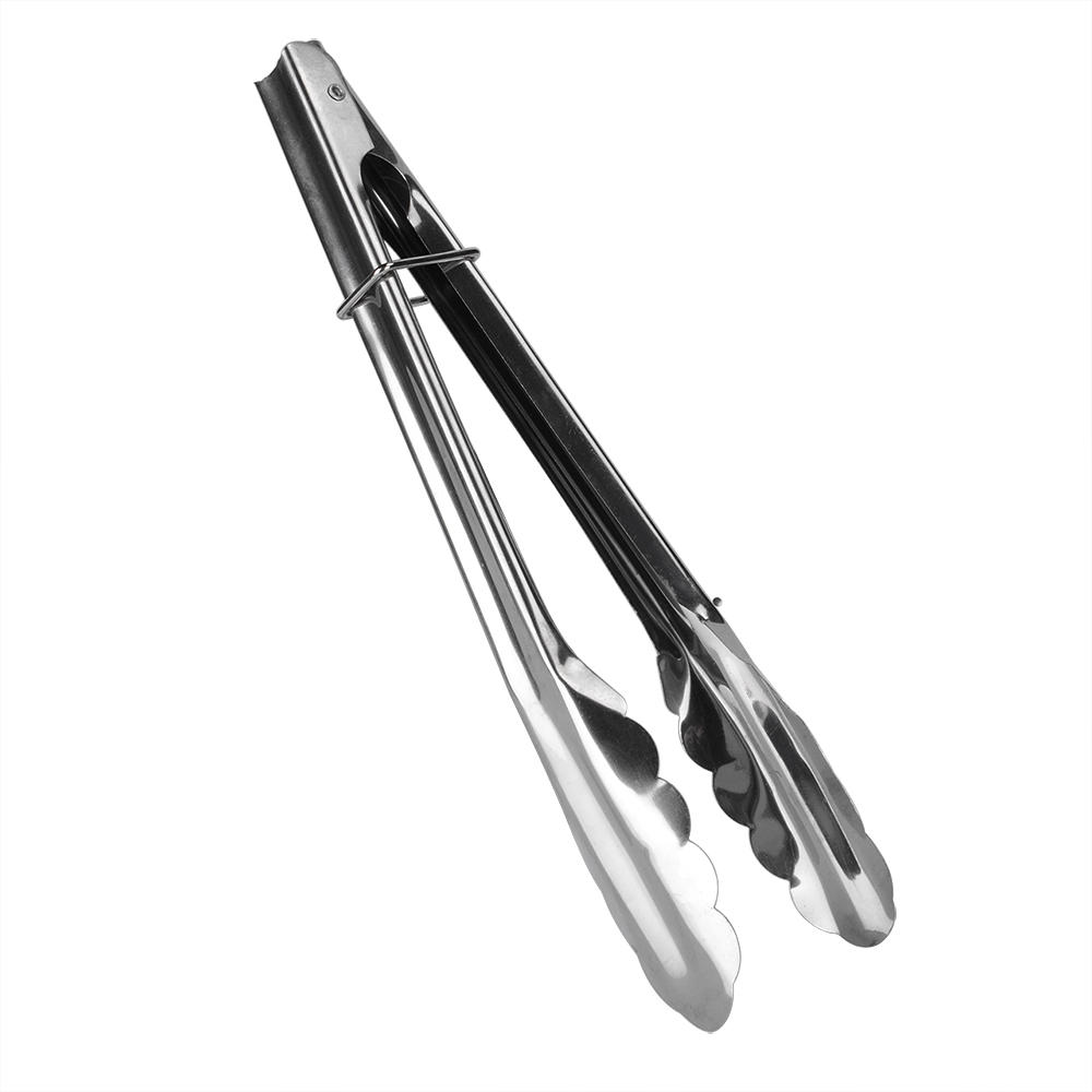 LIVINGbasics Kitchen Tongs, NonSlip Stainless Steel Cooking Food Tongs
