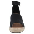 thumbnail image 3 of Toms Womens Marisol Open Toe Leather Trim Wedge Sandals, 3 of 3