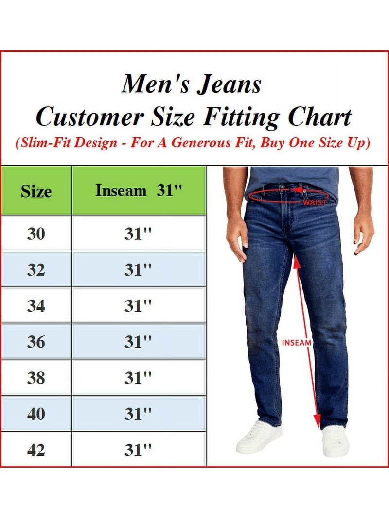 Galaxy by Harvic Men's 3-Pack Slim Straight Jeans, Stretch Denim