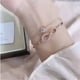thumbnail image 4 of Pulsera Mujer Plata Corazón Oro Rosa Colección Piedra Natal Swa Infinity Pulseras, 4 of 5