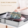 thumbnail image 3 of FORMRS Makeup Bag Travel Cosmetic Organizer for Women Fold Flat Zipper Pouch with Handle, Tree in The Mountains, 3 of 8