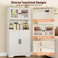 thumbnail image 5 of Behost Kitchen Pantry Cabinet with Doors, Storage Shelf for Home, White, 5 of 12