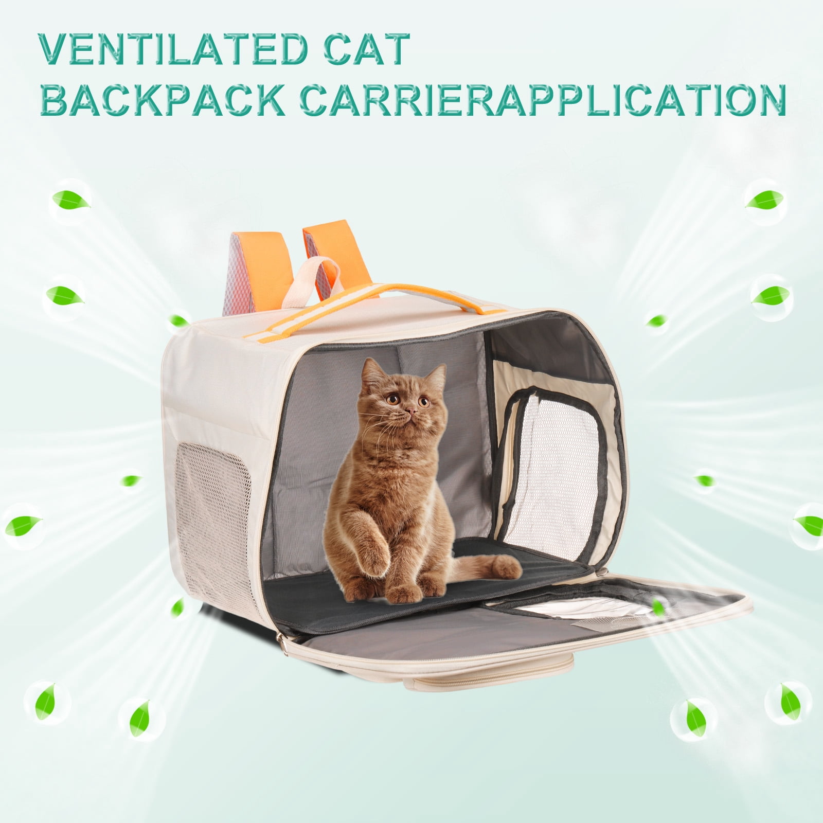 Uxcell Cat Backpack Carrier, Breathable Dog Backpack for Cats or Small Dogs Pink