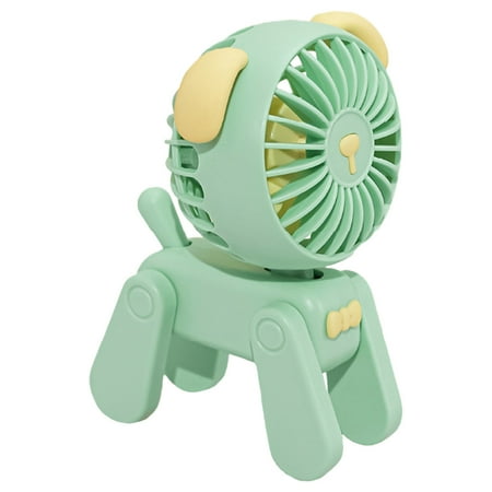 

Mini Desktop Decoration Fans Cute Rechargeable USB Small Electric Fan Student Dormitory Decoration Fan Green