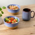 thumbnail image 2 of Hasense Porcelain Soup Bowls, 20 OZ Cereal Bowls Set of 6, Small Bowls for Kitchen, Great for Cereal, Snack, Rice, Soup, Ice Cream, Dessert, Dishwasher and Microwave Safe, Purple, 2 of 3
