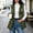 Army Green, variant on Women's Quilted Puffer Vest Lapel Collar Full Zip Sleeveless Warm Outerwear with Pockets for Fall Winter Daily Wear and Layering