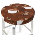thumbnail image 3 of Kll Sloths Need More Coffee Round Bar Chair Cushion Cover 14 Inch,Bar Stool Protector With Elastic, Soft Washable, 3 of 7