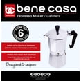 thumbnail image 2 of Bene Casa Espresso Maker 6 Cup, 2 of 9