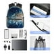 thumbnail image 4 of Fotbe White Jellyfish Dansing in the Ocean Mochila Ligera Casual para Laptop para Hombres y Mujeres, Mochila Impermeable de Uso Diario, Mochila para Universidad, 4 of 6
