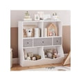 thumbnail image 1 of Qinaqin Kids Bookshelf And Bookcase Toy Almacenamiento Multi Estante cm de Anchoith Cubby Organizador Gabinete Cajones For Boys Girls Children's Sala Playroom Alturaallway de, 1 of 6