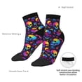 thumbnail image 6 of Pofeuu mushroom rainbow color Skull Print 30cm Socks, Adult Running Hiking Socks for Youth and Adult, 6 of 7