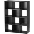 thumbnail image 4 of SuperDeal 12 Cube Storage Organizer Wooden Bookshelf Display W/Removable Back Panels Black, 4 of 10