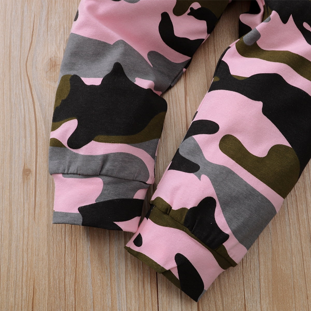 5T Kids Girls Clothes Little Girls 2PCS Outfits 5-6 Years Girls Letter Print Short Sleeve Top Camouflage Pants Set Pink