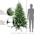 thumbnail image 6 of Northlight Real Touch™️ Mixed Eden Pine Artificial Christmas Tree - Unlit - 7', 6 of 8