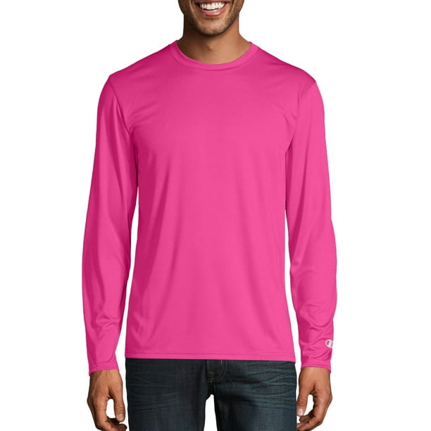 Champion Men's Long Sleeve Performance T-Shirt, up to Size 3XL ...